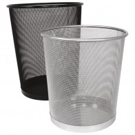 Koš za smeće metalni žica fi-29,5xH-34cm srebrni