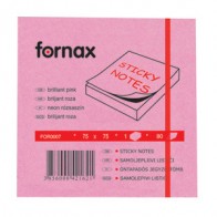 Blok samoljepljiv 75x75mm 80L neon-rozi