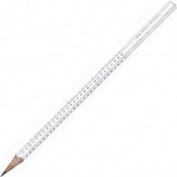 Olovka grafitna B Grip Sparkle Faber Castell 118305 pastelno bijela