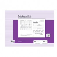 Obrazac F-10 putni radni list za putničko motorno vozilo