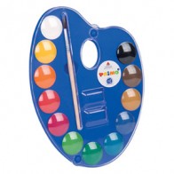 Boja vodena fi 25mm 12boja+kist na paleti CMP