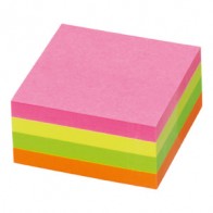 Blok samoljepljiv kocka 50x50mm 240L Global Notes 5658-39 neon mix