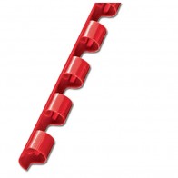 Spirala plastična fi-6mm pk100 Fellowes crvena