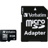 Memorijska kartica Verbatim micro sdhc 8gb+adapter